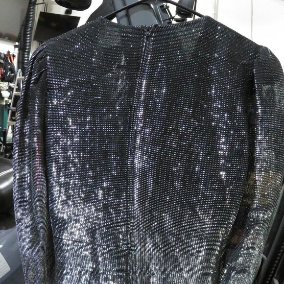 BOGO! Iconic 90s Shimmering Sparkle long Cocktail Dress Vintage size 9 / 10 - Picture 8 of 12